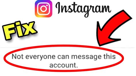 people who are likely strangers or potentially bots or scammers. . What does not everyone can message this account mean on instagram